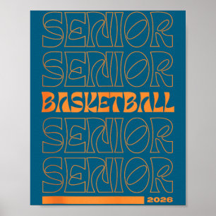 Poster Illustration de la soirée des seniors de basketbal