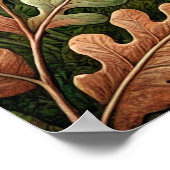 Poster Illustration de la souris de bois adorable - Forêt (Coin)