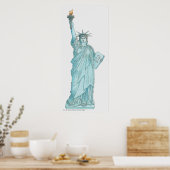 Poster Illustration de la statue de la liberté (Cuisine)