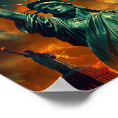 Poster Illustration de la statue de la liberté (Coin)