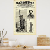 Poster Illustration de la Statue de la Liberté (Cuisine)