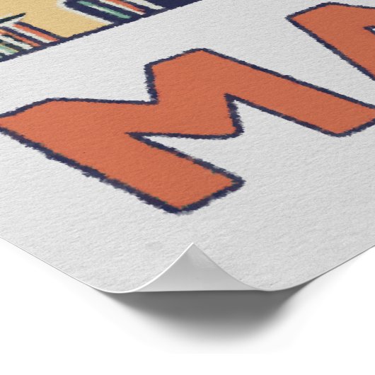 Poster Illustration de la ville de Marseille France (Coin)