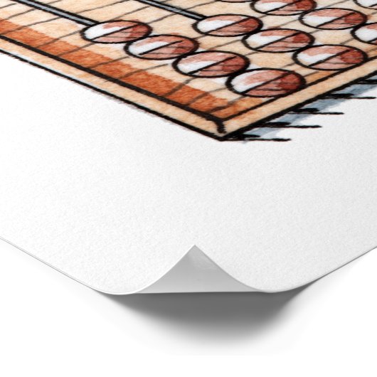 Poster Illustration de l'abaque (Coin)