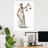 Poster Illustration de Lady Justice (Bureau à domicile)