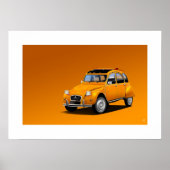 Poster Illustration de l'affiche Citroen 2CV (Devant)