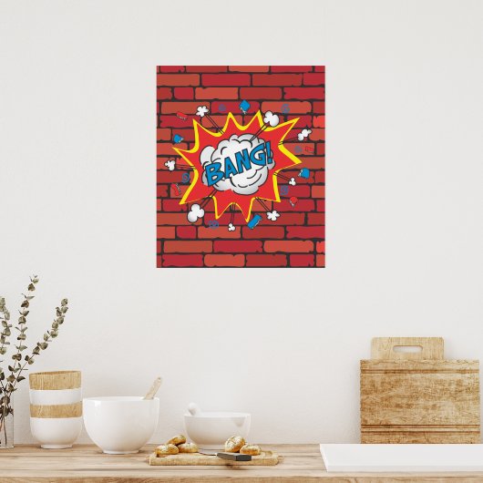 Poster Illustration de l'affiche Comic Book Bang (Cuisine)