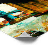 Poster Illustration de l'affiche de Brooklyn Bridge NYC (Coin)