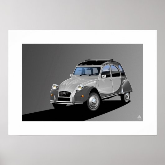 Poster Illustration de l'affiche de Charleston Citroen 2C (Devant)