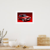 Poster Illustration de l'affiche de Peugeot 205 GTI (Cuisine)