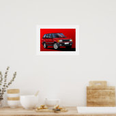 Poster Illustration de l'affiche Range Rover P38 (Cuisine)