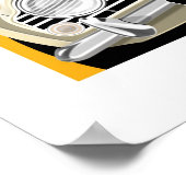 Poster Illustration de l'affiche Triumph TR4A (Coin)