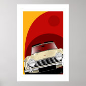 Poster Illustration de l'affiche Triumph TR4A (Devant)