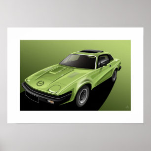 Poster Illustration de l'affiche Triumph TR7