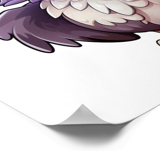 Poster Illustration de l'aigle à dessin (Coin)