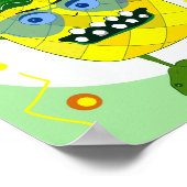 Poster Illustration de l'ananas monstre mou (Coin)