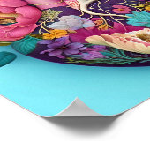 Poster Illustration de l'anatomie florale (Coin)