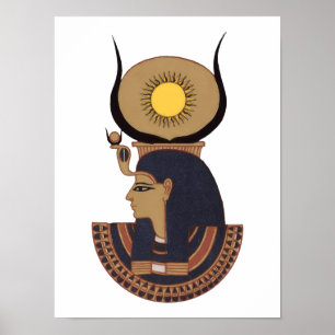 Poster Illustration de l'ancien dieu égyptien Osiris