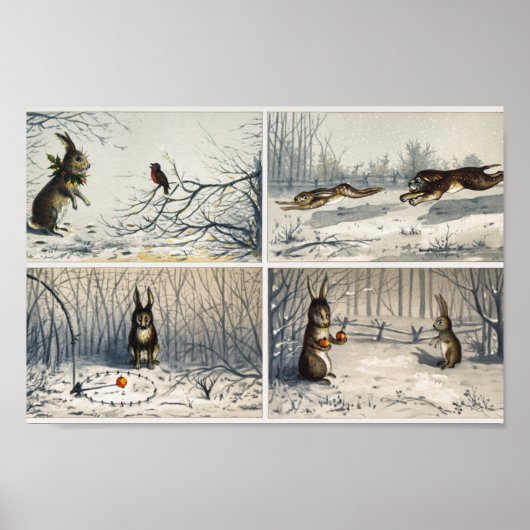 Poster Illustration de lapin (Devant)