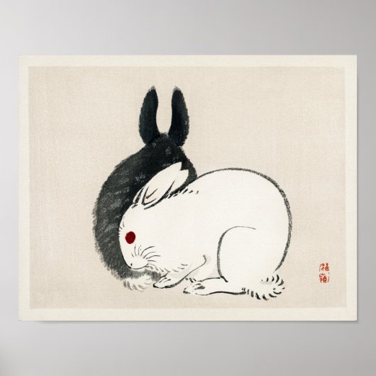 Poster Illustration de lapin (Devant)