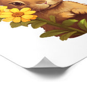 Poster Illustration de lapin de dessin (Coin)