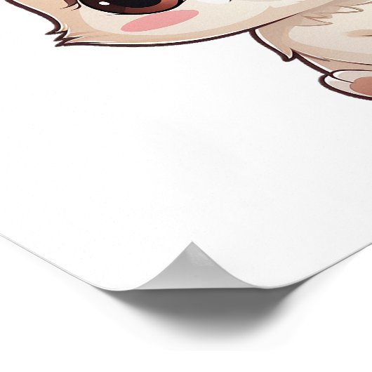 Poster Illustration de lapin de dessin (Coin)