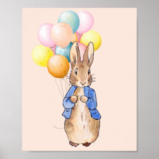 Poster Illustration de lapin de nursery classique (Devant)