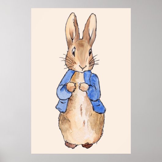 Poster Illustration de lapin de nursery classique (Devant)