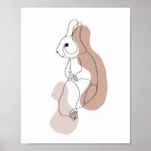 Illustration de lapin minimaliste en ligne