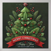 Poster Illustration de l'arbre de Noël (Devant)