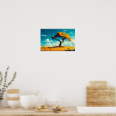 Poster Illustration de l'arbre du désert (Cuisine)