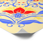 Poster Illustration de l'art graphique, des fleurs de pri (Coin)