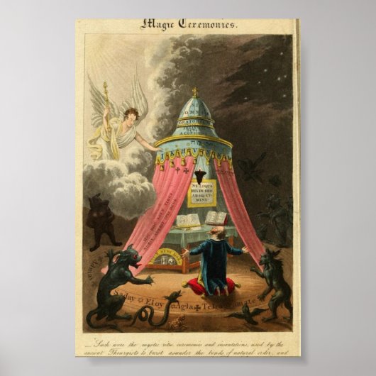 Poster Illustration de l'astronomie vintage (Devant)