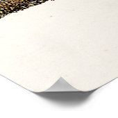 Poster Illustration de l'autruche vintage Ostriches rétro (Coin)