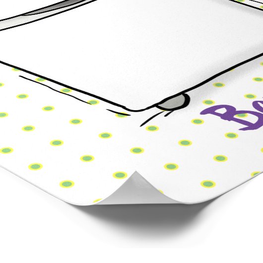 Poster Illustration de lave-linge mignonne (Coin)