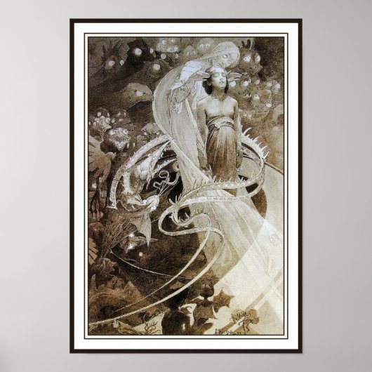 Poster Illustration de Le Pater par Alphonse Mucha (Devant)