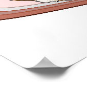 Poster Illustration de l'éclair de chocolat (Coin)