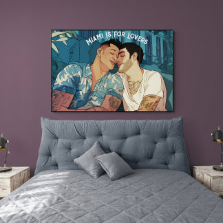 Poster Illustration De L'Élevage Hommes Gay Du Centre-Vil