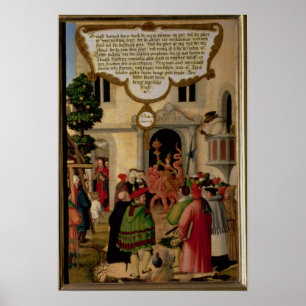 Poster Illustration de l'enseignement du Christ