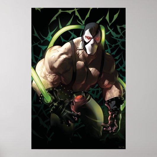 Poster Illustration de l'essaim de chauves-souris de Batm (Devant)
