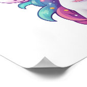 Poster Illustration de licorne de dessin (Coin)
