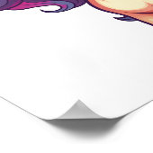 Poster Illustration de licorne de dessin (Coin)