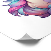 Poster Illustration de licorne de dessin (Coin)