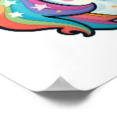 Poster Illustration de licorne de dessin (Coin)