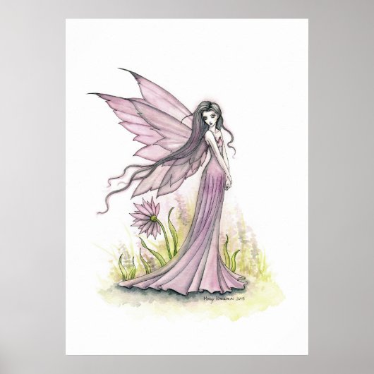 Poster Illustration de l'Imaginaire Fée Little Lavender (Devant)