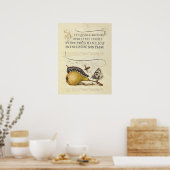 Poster Illustration de l'insecte du fruit du papillon (Cuisine)