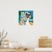 Poster Illustration de l'oeuvre drôle Jus d'oie soyeux (Cuisine)