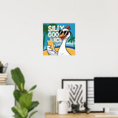 Poster Illustration de l'oeuvre drôle Jus d'oie soyeux (Bureau à domicile)