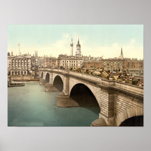Poster Illustration de Londres vintage (Devant)