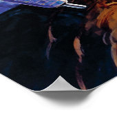 Poster Illustration de l'orbite lunaire du sous-satellite (Coin)