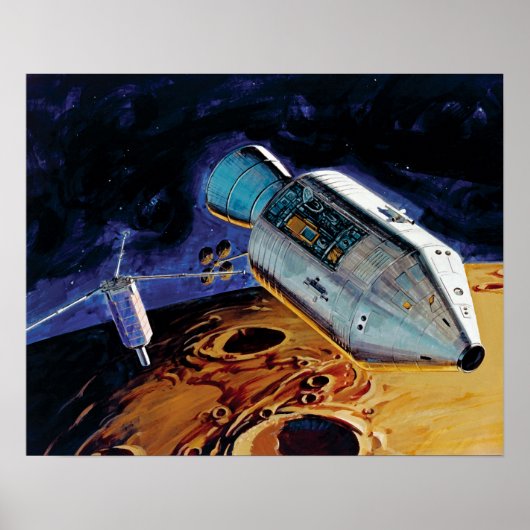 Poster Illustration de l'orbite lunaire du sous-satellite (Devant)